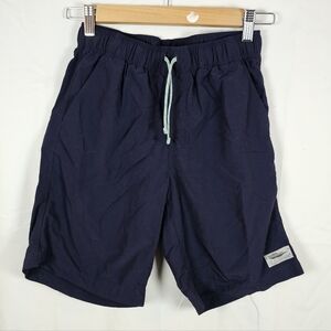 L.L. Bean Nylon Swim Trunks Navy Blue Boy's 16 Unlined